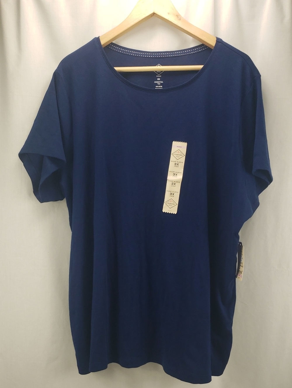 100% Cotton Casual T Shirt Plus Size 3X St Johns Bay NWT